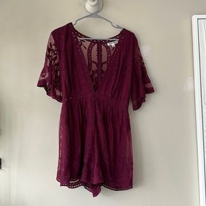 Maroon romper